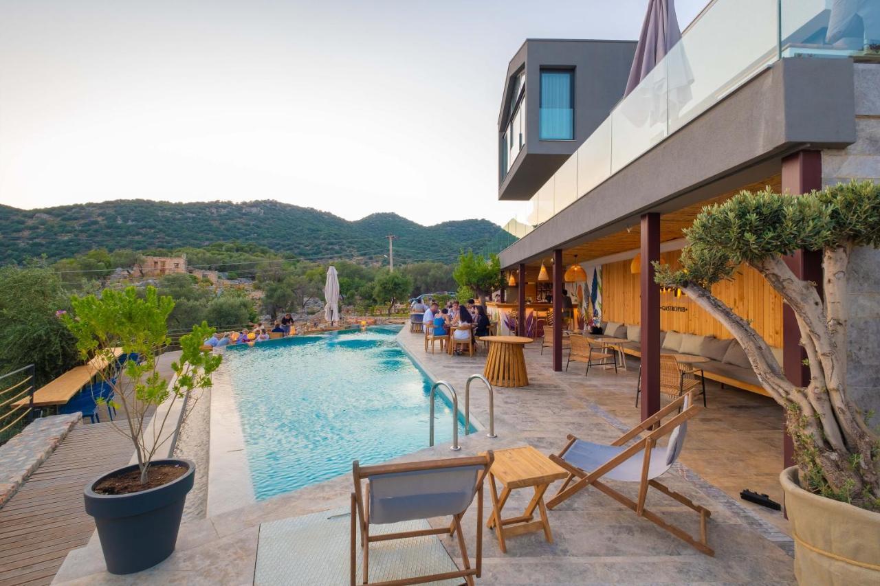 14 Premium Villas With Openair Restaurant&Tennis Court In Nature - Notos Club Kaş Dış mekan fotoğraf