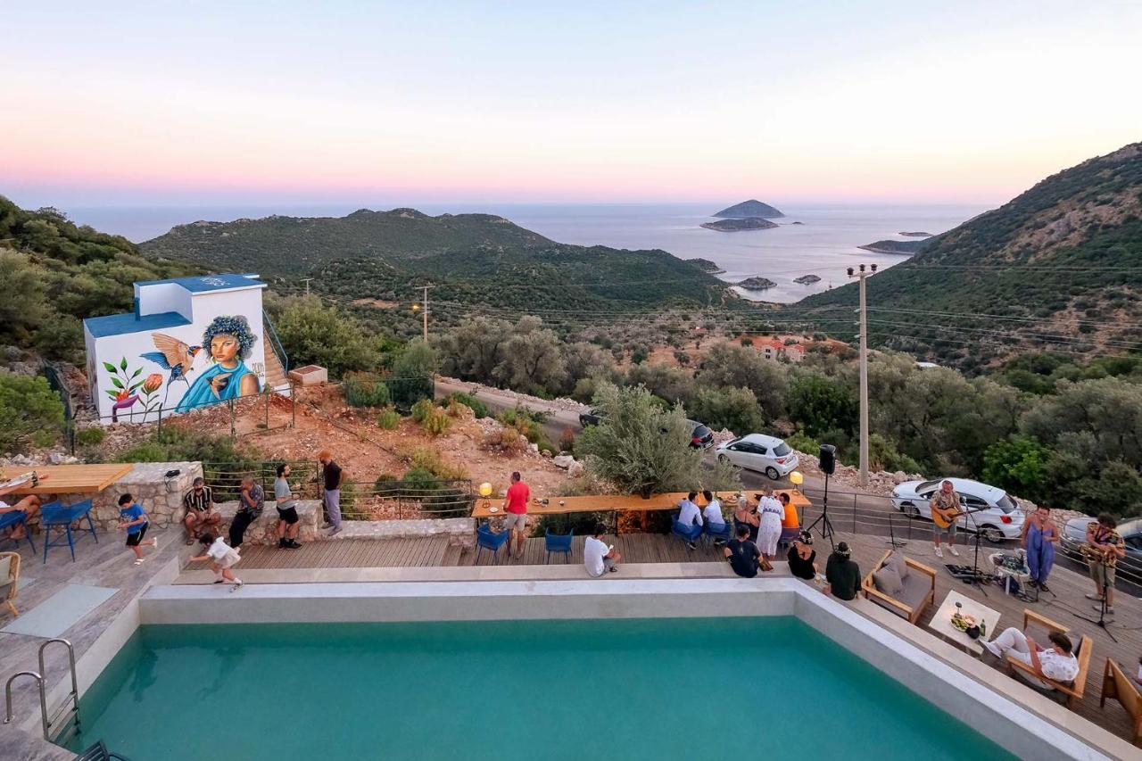 14 Premium Villas With Openair Restaurant&Tennis Court In Nature - Notos Club Kaş Dış mekan fotoğraf