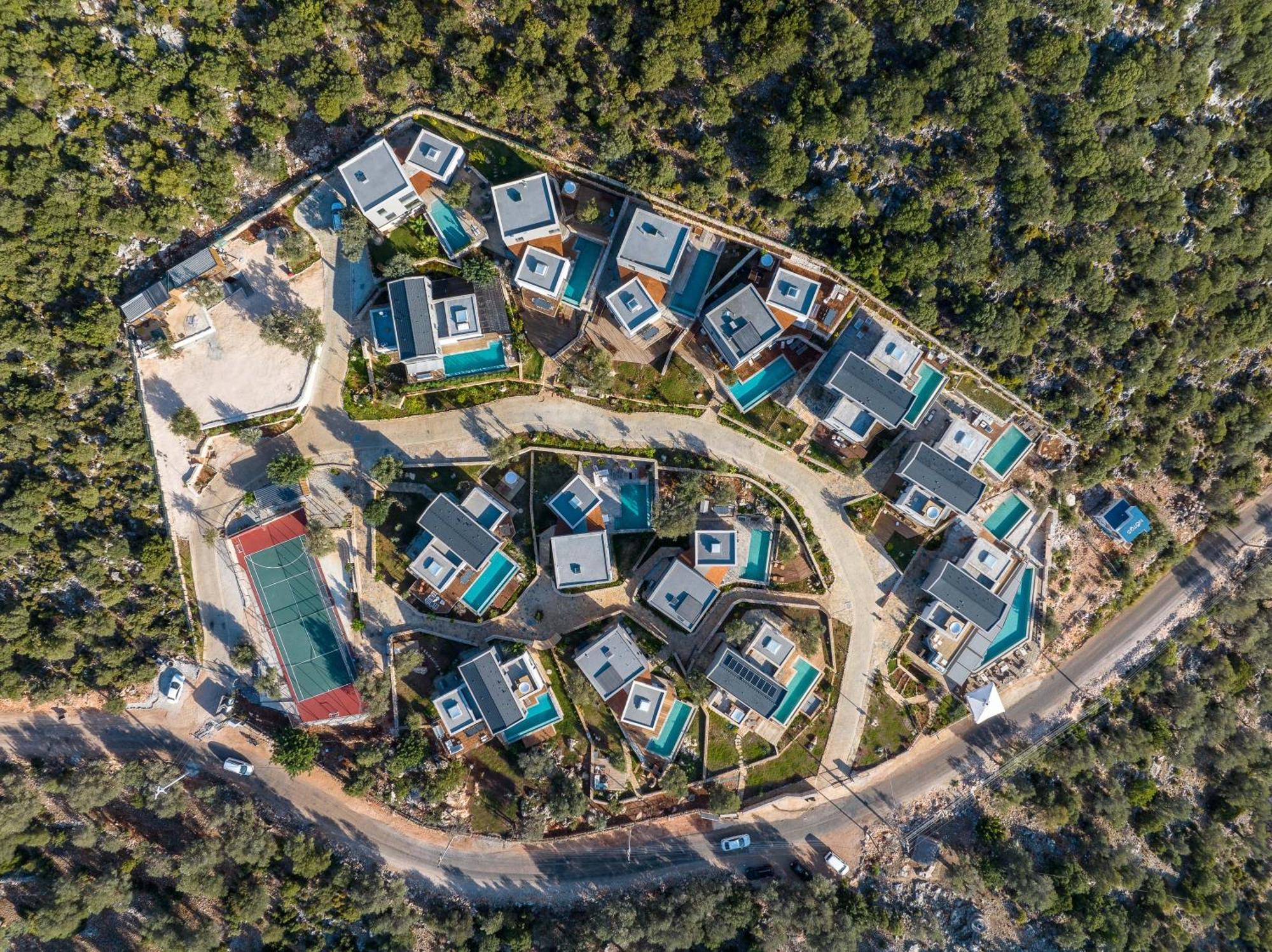 14 Premium Villas With Openair Restaurant&Tennis Court In Nature - Notos Club Kaş Dış mekan fotoğraf